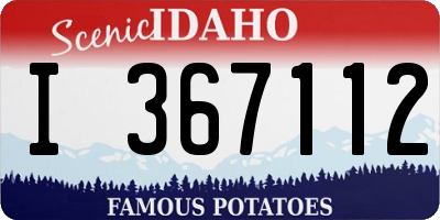 ID license plate I367112