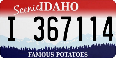 ID license plate I367114