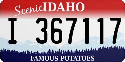 ID license plate I367117