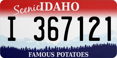 ID license plate I367121