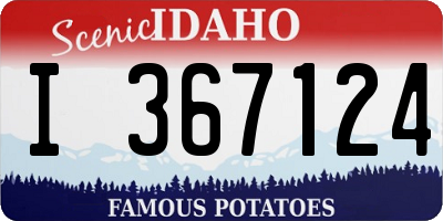 ID license plate I367124