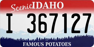 ID license plate I367127