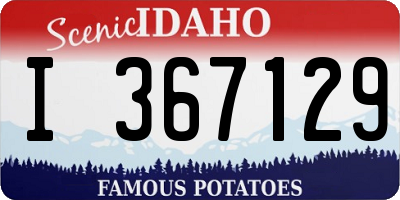 ID license plate I367129