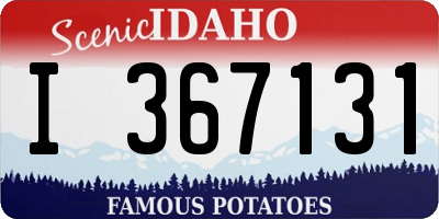 ID license plate I367131