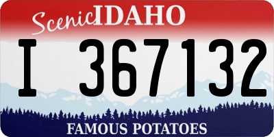 ID license plate I367132
