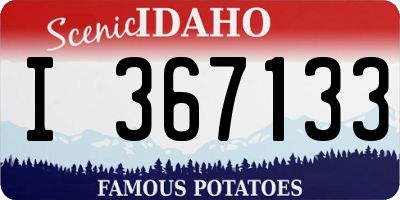 ID license plate I367133