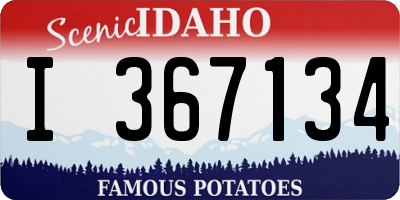 ID license plate I367134