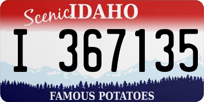 ID license plate I367135