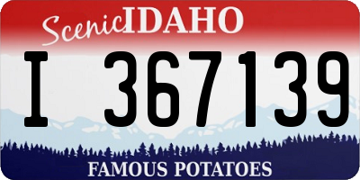 ID license plate I367139