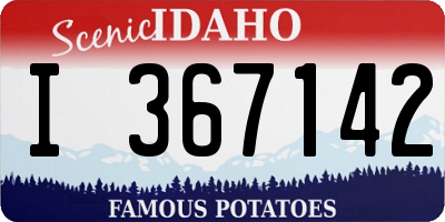 ID license plate I367142