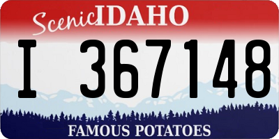 ID license plate I367148