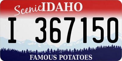 ID license plate I367150