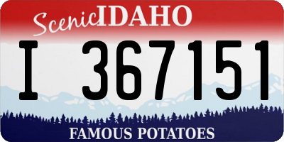 ID license plate I367151