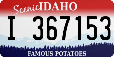 ID license plate I367153