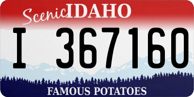 ID license plate I367160