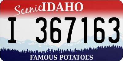 ID license plate I367163