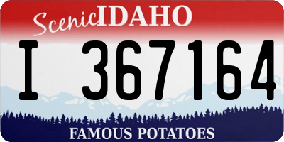ID license plate I367164
