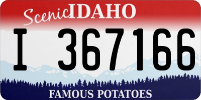 ID license plate I367166