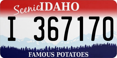 ID license plate I367170