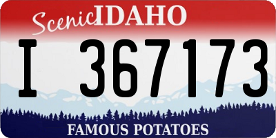 ID license plate I367173