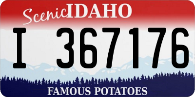 ID license plate I367176