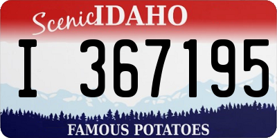 ID license plate I367195