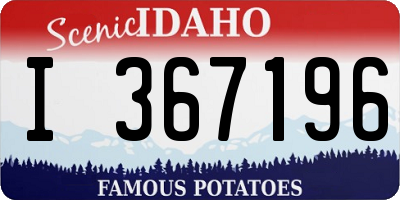 ID license plate I367196