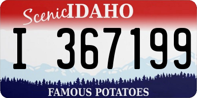 ID license plate I367199