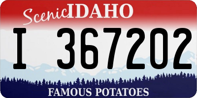 ID license plate I367202