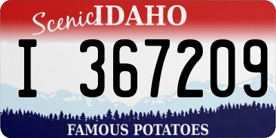 ID license plate I367209