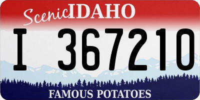 ID license plate I367210