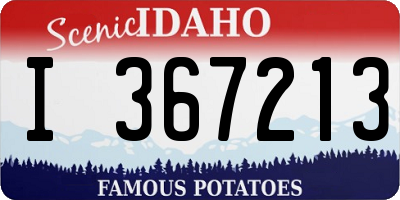 ID license plate I367213