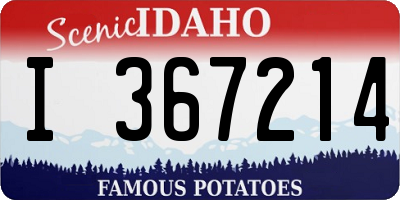 ID license plate I367214