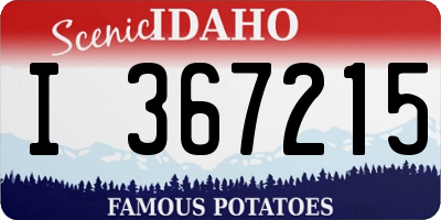 ID license plate I367215