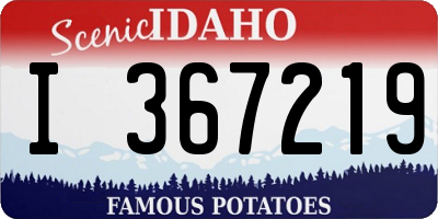 ID license plate I367219