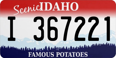 ID license plate I367221