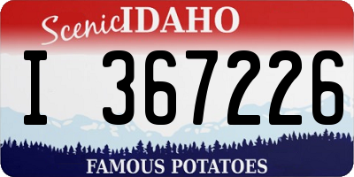 ID license plate I367226