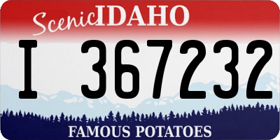 ID license plate I367232