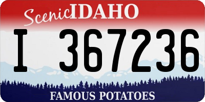 ID license plate I367236