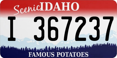 ID license plate I367237