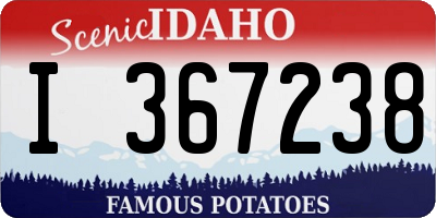 ID license plate I367238