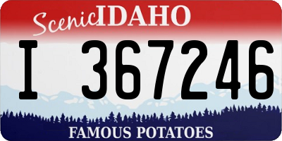 ID license plate I367246