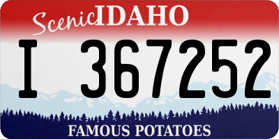 ID license plate I367252