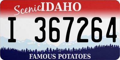 ID license plate I367264
