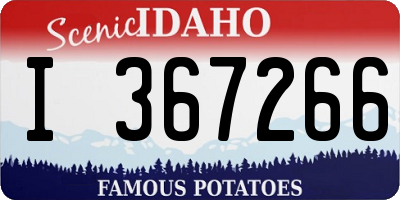 ID license plate I367266