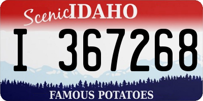 ID license plate I367268