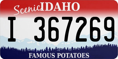ID license plate I367269