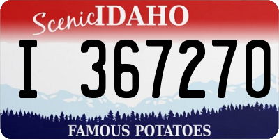 ID license plate I367270