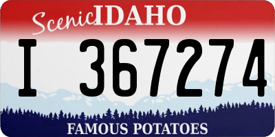 ID license plate I367274