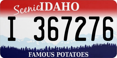 ID license plate I367276